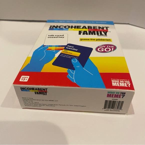 Incohearent Family Edition Card Game - Guess the Gibberish - Fun Game Night NWT - Picture 3 of 8